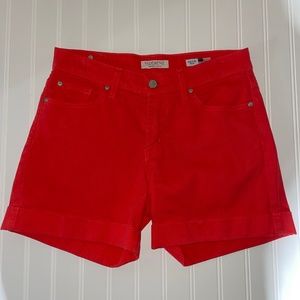 vizcaino women's jeans orange premium shorts size 4